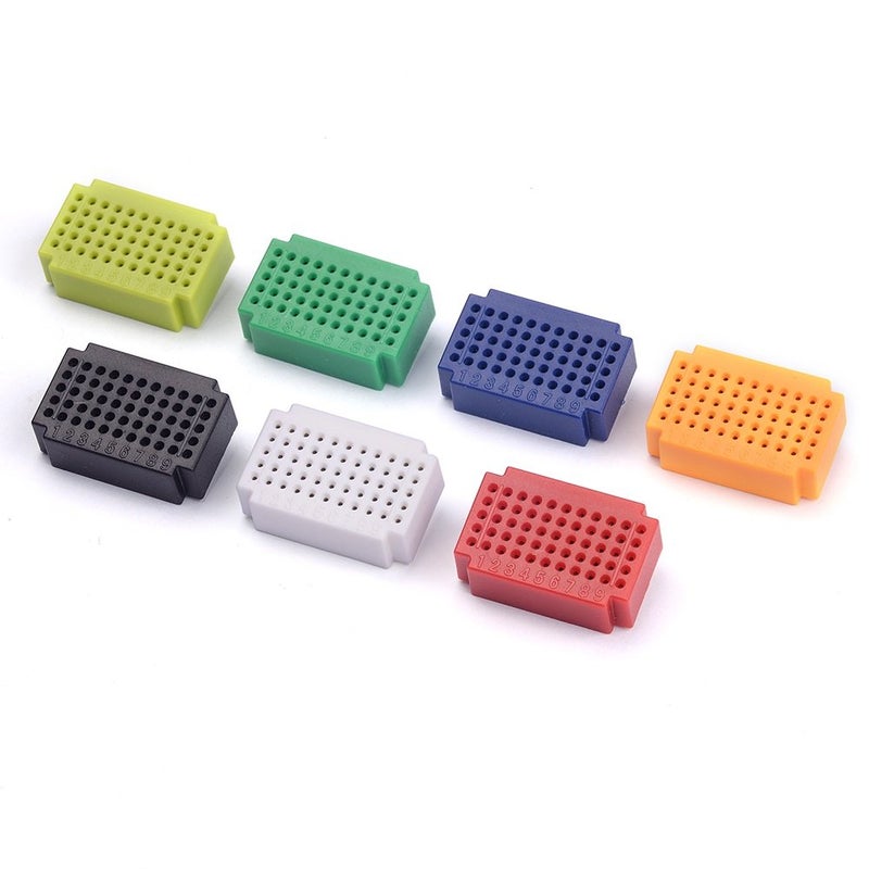 Cylewet 55 Tie Points Mini Solderless Bread Board PCB Circuit Board for Arduino 3 x 2cm (Pack of 7) CYT1030 - Image 2